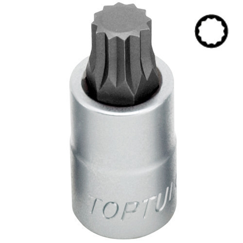 Головка торцева TOPTUL SPLINE M8 L55 мм 1/2" BCHA1608 Головка торцева TOPTUL SPLINE M8 L55 мм 1/2" BCHA1608