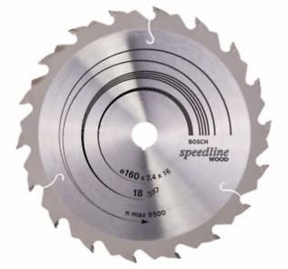 Диск пильний Bosch Speedline Wood 160 x 16, Z18 Диск пильний Bosch Speedline Wood 160 x 16, Z18