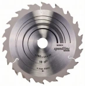 Диск пильний Bosch Speedline Wood 160 x 20, Z18 Диск пильний Bosch Speedline Wood 160 x 20, Z18