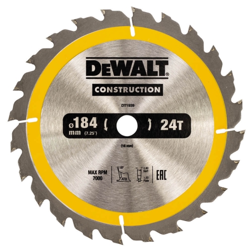 Диск пильный DeWALT DT1939 - 1