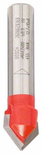 Пазовая V-образная фреза Bosch Expert for Wood 8x12,7x44,5 мм Пазовая V-образная фреза Bosch Expert for Wood 8x12,7x44,5 мм