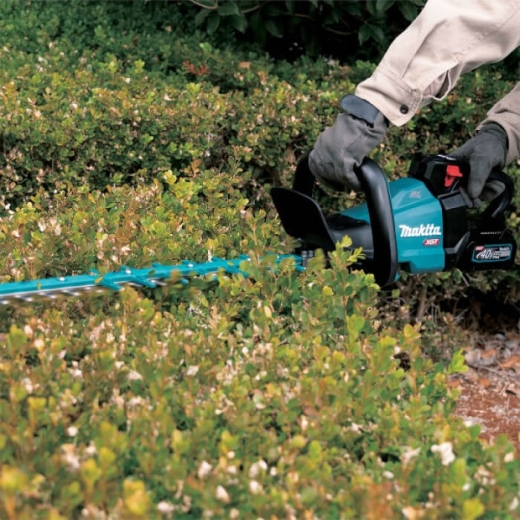 Аккумуляторный кусторез Makita XGT 40 V Max, 600 мм, аккумулятор 2.5Аг 2 шт, зарядное устройство Makita (UH008GD201) - 5
