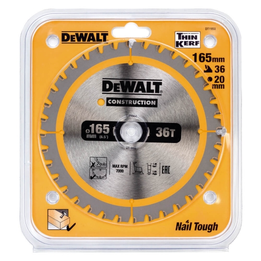 Диск пильный DeWALT DT1950 CONSTRUCTION - 2