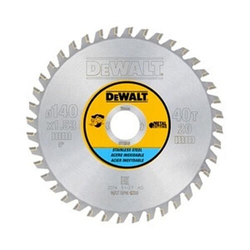 Диск пильний DeWALT DT1918 140х20 мм 40Z Диск пильний DeWALT DT1918 140х20 мм 40Z