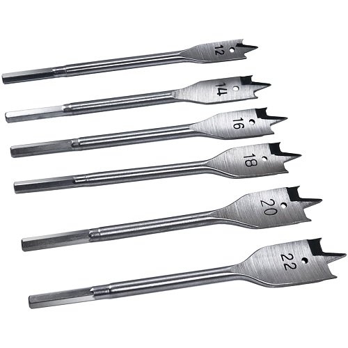 Набір свердел S&R по дереву пір'яні 6 шт. 12-22 мм - 2