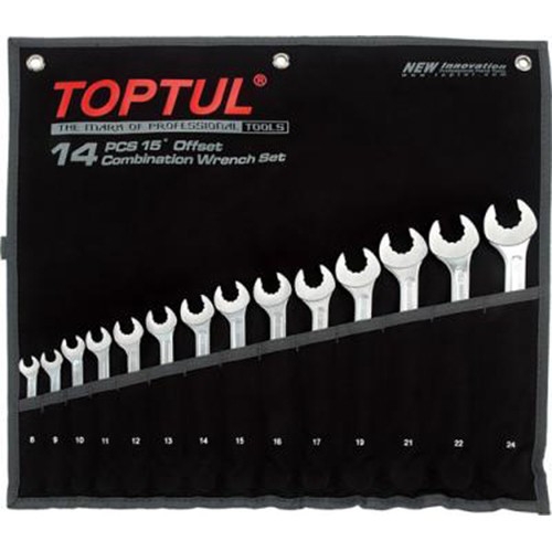 Набор комбинированных ключей TOPTUL 8-24 мм 14 шт. Dynamic GPAQ1402 - 1