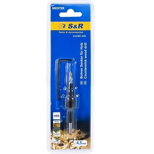 Сверло S&R Meister под конфирмат 4,5 мм - 3