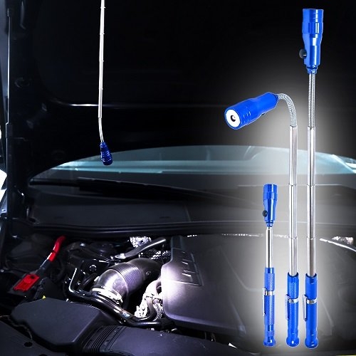 Фонарь магнитный S&R телескопический 150-370 мм - 9