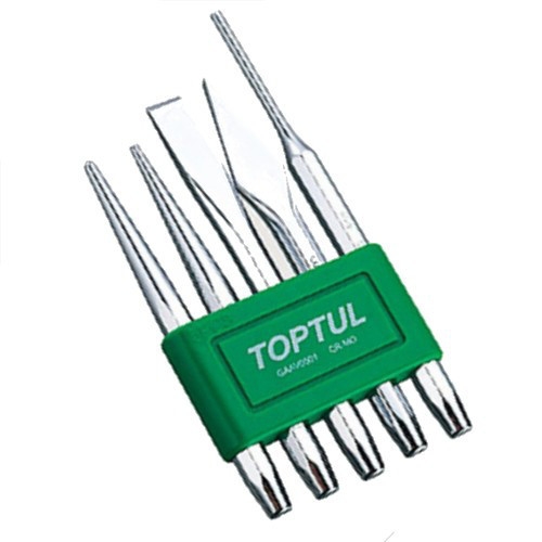 Набор зубил и выколоток TOPTUL 5 шт. GAAV0501 Набор зубил и выколоток TOPTUL 5 шт. GAAV0501
