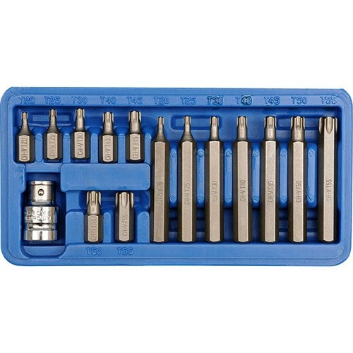 Отверточные насадки VOREL 66580 адаптер квадрат 1/2", "TORX" T20-T55, 30 -75 мм, CrV. Набор 15 шт Отверточные насадки VOREL 66580 адаптер квадрат 1/2", "TORX" T20-T55, 30 -75 мм, CrV. Набор 15 шт