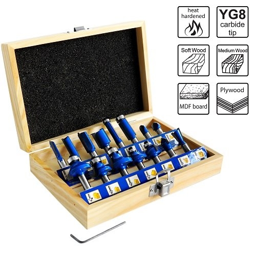 Набор фрез S&R для дерева 15 шт 8 мм - 1