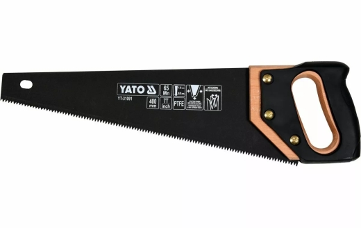 Ножовка по дереву Yato 400 мм, 7 зуб./1" (YT-31091) Ножовка по дереву Yato 400 мм, 7 зуб./1" (YT-31091)