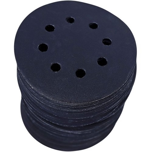 Набор шлифовальных листов S&R 125 мм 70 шт 8 отверстий влагостойкий - 1