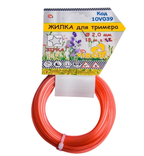 Жилка для тримера VIROK 10V039 "ЗІРКА" Жилка для тримера VIROK 10V039 "ЗІРКА"
