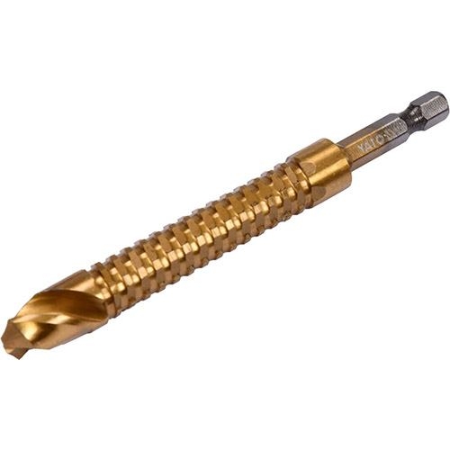 Сверло фрезеровочное по металлу YATO YT-44830 HSS-TIN 12 x 115 мм HEX - 1/4" Сверло фрезеровочное по металлу YATO YT-44830 HSS-TIN 12 x 115 мм HEX - 1/4"