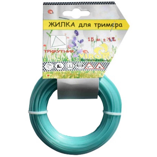 Жилка для триммера VIROK 10V032 "ТРЕУГОЛЬНИК" 2.7 мм x 15 м Жилка для триммера VIROK 10V032 "ТРЕУГОЛЬНИК" 2.7 мм x 15 м