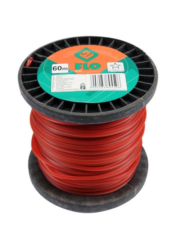 Жилка для тримера FLO 89459 5-кутна на котушці 3 мм x 60 м Жилка для тримера FLO 89459 5-кутна на котушці 3 мм x 60 м