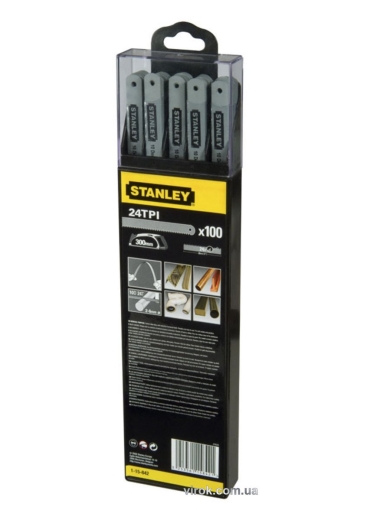 Полотно "Lion" STANLEY 2-15-842 для ножовки по мягкому металлу, 24 зуб/1" 300 мм, 5 шт. - 1