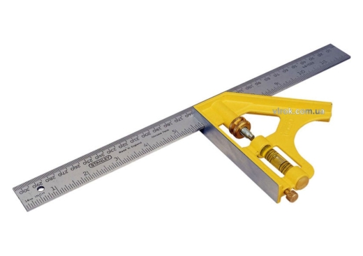 Угольник комбинированный STANLEY 2-46-028 300 мм с литой основой - 1