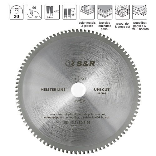 Диск пильный Meister UniCut 254x30х3,2 мм 96Z (243096254) Диск пильный Meister UniCut 254x30х3,2 мм 96Z (243096254)