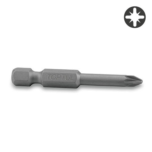 Насадка для шуруповерта TOPTUL 1/4" 50 мм PZ2 FSRA0802 - 1