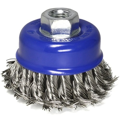 Щетка чашечная S&R 136256075 витая проволока 75 мм - 4