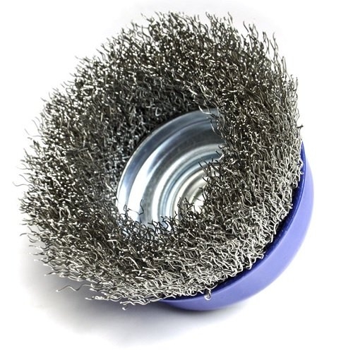 Щетка чашечная S&R 136133075 рифленая проволока 75 мм - 1