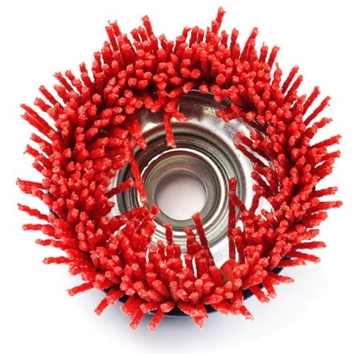 Щетка чашечная S&R 136860075 75 мм нейлоновая - 4