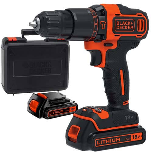 Дрель-шуруповерт ударная аккумуляторная BLACK+DECKER BDCHD18KB Дрель-шуруповерт ударная аккумуляторная BLACK+DECKER BDCHD18KB