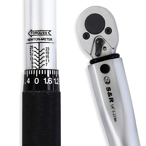 Ключ динамометричний S&R 465014025 + 7 біт - 5