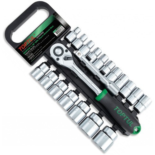 Набор головок с трещоткой TOPTUL 1/2" 20 ед. 8-32 мм GABB2001 - 1