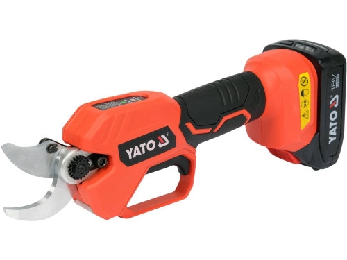 Сучкорез аккумуляторный YATO YT-828377 Li-Ion 18В, 2 АГод, до веток Ø≤ 30 мм с быстрой зарядкой Сучкорез аккумуляторный YATO YT-828377 Li-Ion 18В, 2 АГод, до веток Ø≤ 30 мм с быстрой зарядкой