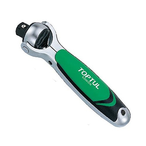 Тріскачка TOPTUL 1/2" з шарніром (360°) 72 зубця укорочена CJNM1616 Тріскачка TOPTUL 1/2" з шарніром (360°) 72 зубця укорочена CJNM1616