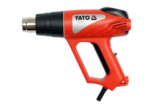 Фен технічний мережевий YATO YT-82291 P= 2000 Вт, 2 t°.реж: 350°/550°C, потік 500 л/хв+ 6 аксесуари Фен технічний мережевий YATO YT-82291 P= 2000 Вт, 2 t°.реж: 350°/550°C, потік 500 л/хв+ 6 аксесуари