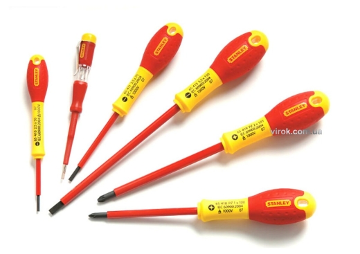 Набор отверток диэлектрических STANLEY 0-65-443 "FatMax" 6 шт - 1
