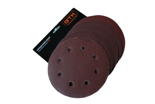Круг шліфувальний GTM 10608 180 мм, P-120 на липучці 5 шт - 2