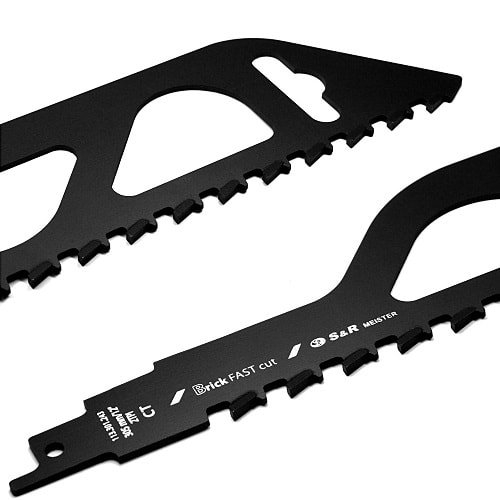 Пиляльне полотно для сабельної пили S&R Meister S2243HM по газобетону, цеглі L455 мм - 4