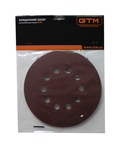 Круг шліфувальний GTM 10697 215 мм, P-240 на липучці 5 шт - 2