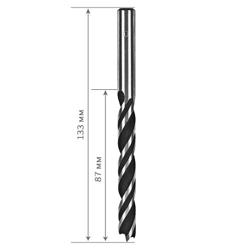 Сверло по дереву S&R спиральное 10 х 130 мм - 2