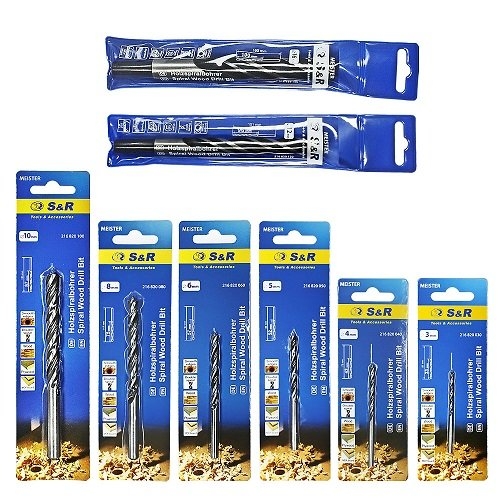 Сверло по дереву S&R спиральное 10 х 130 мм - 5