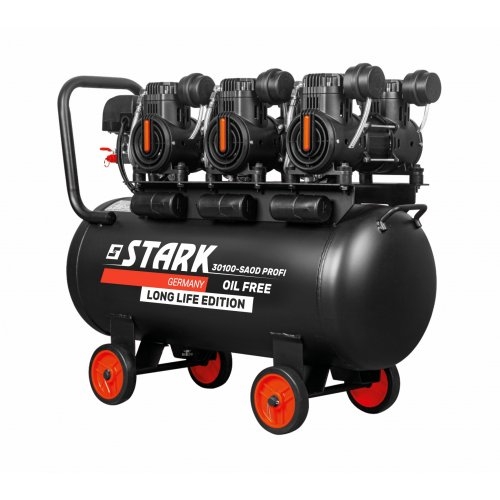 Компресор поршневий безмасляний STARK 30100-SAOD Profi 100 л (300030105) Компресор поршневий безмасляний STARK 30100-SAOD Profi 100 л (300030105)