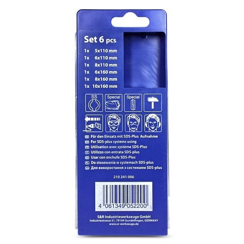 Набір бурів S&R Meister 6 шт бетон - 2