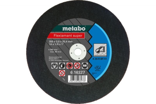 Відрізний диск Metabo Flexiamant Super A 36-S, 350 мм 616339000 Відрізний диск Metabo Flexiamant Super A 36-S, 350 мм 616339000