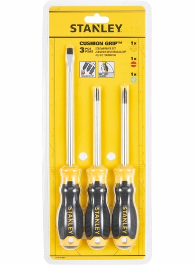 Набор отверток STANLEY STHT16168-0 "Cushion Grip S/DRIVER" 3 шт - 1