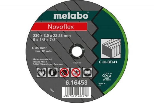 Відрізний диск по каменю Metabo Novoflex C 30, 230 мм 616453000 - 1