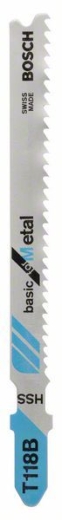 Пилочка для лобзика Bosch Basic for Metal T 118 B, 100 шт Пилочка для лобзика Bosch Basic for Metal T 118 B, 100 шт