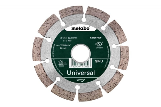 Алмазный универсальный диск Metabo SP Universal 125x2x22.23 мм/B 624296000 Алмазный универсальный диск Metabo SP Universal 125x2x22.23 мм/B 624296000