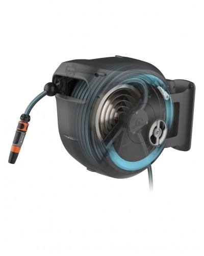 Котушка зі шлангом Gardena RollUp L Automatic настінна 30 м (18625-20) - 2