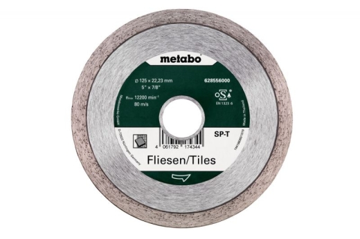 Алмазний диск по кераміці Metabo SP Tiles 125x1.5x22.23 мм 628556000 Алмазний диск по кераміці Metabo SP Tiles 125x1.5x22.23 мм 628556000