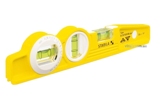 Рівень магнітний STABILA Type 81 SVREМ W45 Torpedo 25 см + чохол - 1